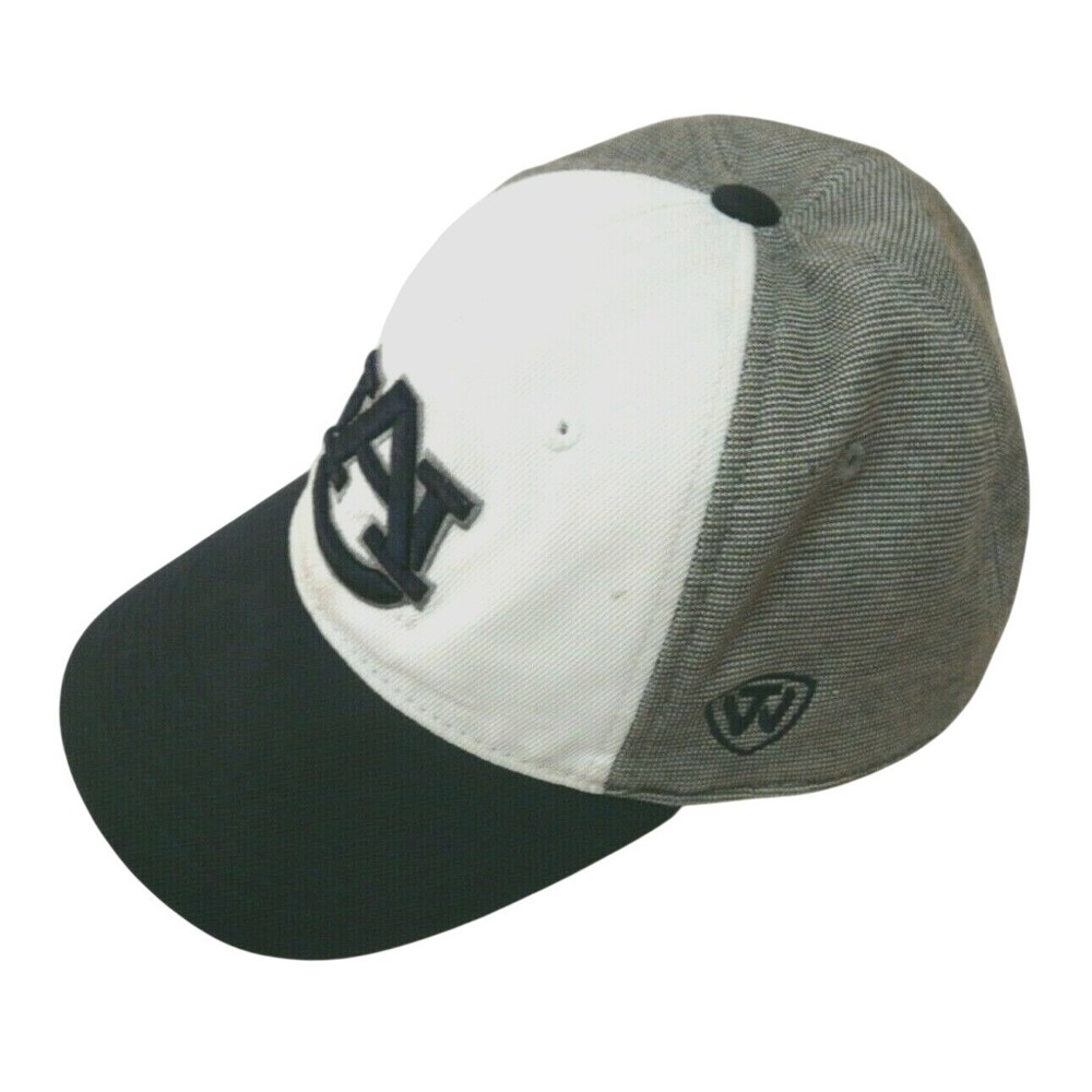 Auburn University AL Baseball Hat Cap Blue Gray Tweed Stretch‎ Top of the World